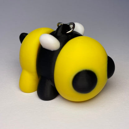 Tinchen Flexi-Bienchen – 3D-gedruckter Schlüsselanhänger in Gelb-Schwarz von 3DruckAS