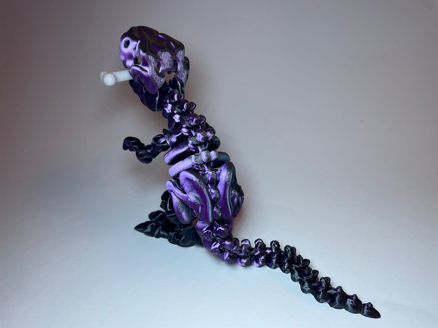 Bewegliches T-Rex Skelett – 3D-Druck Sammlerfigur mit Flexi-Design
