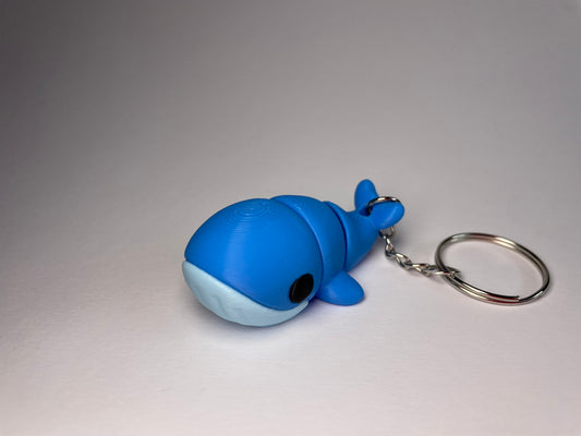 Wally Flexi-Wal Schlüsselanhänger aus blauem PLA, 3D-gedruckt