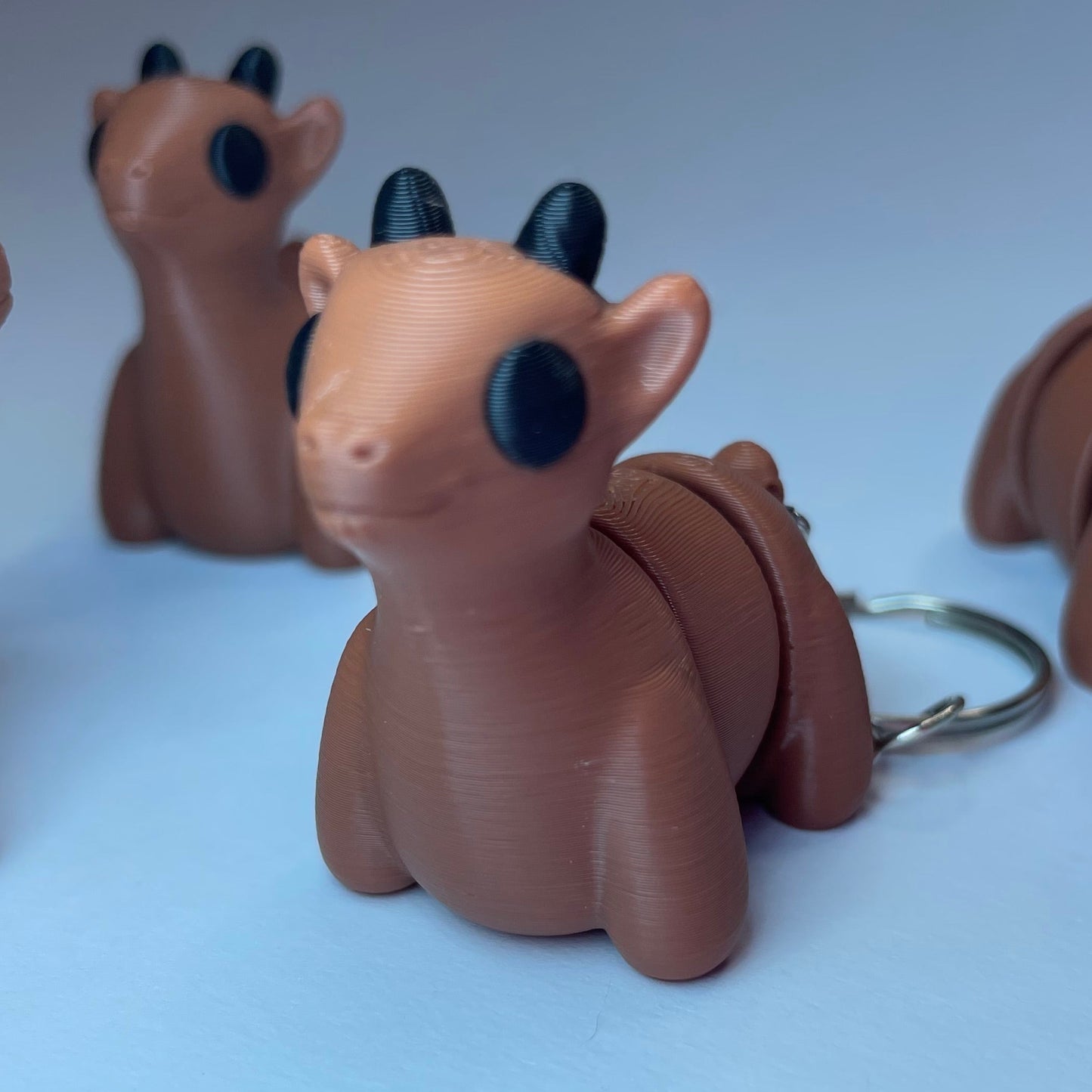 Ziegenpeter die Flexi-Ziege – 3D-gedruckter Schlüsselanhänger aus PLA, beweglich und handgefertigt.