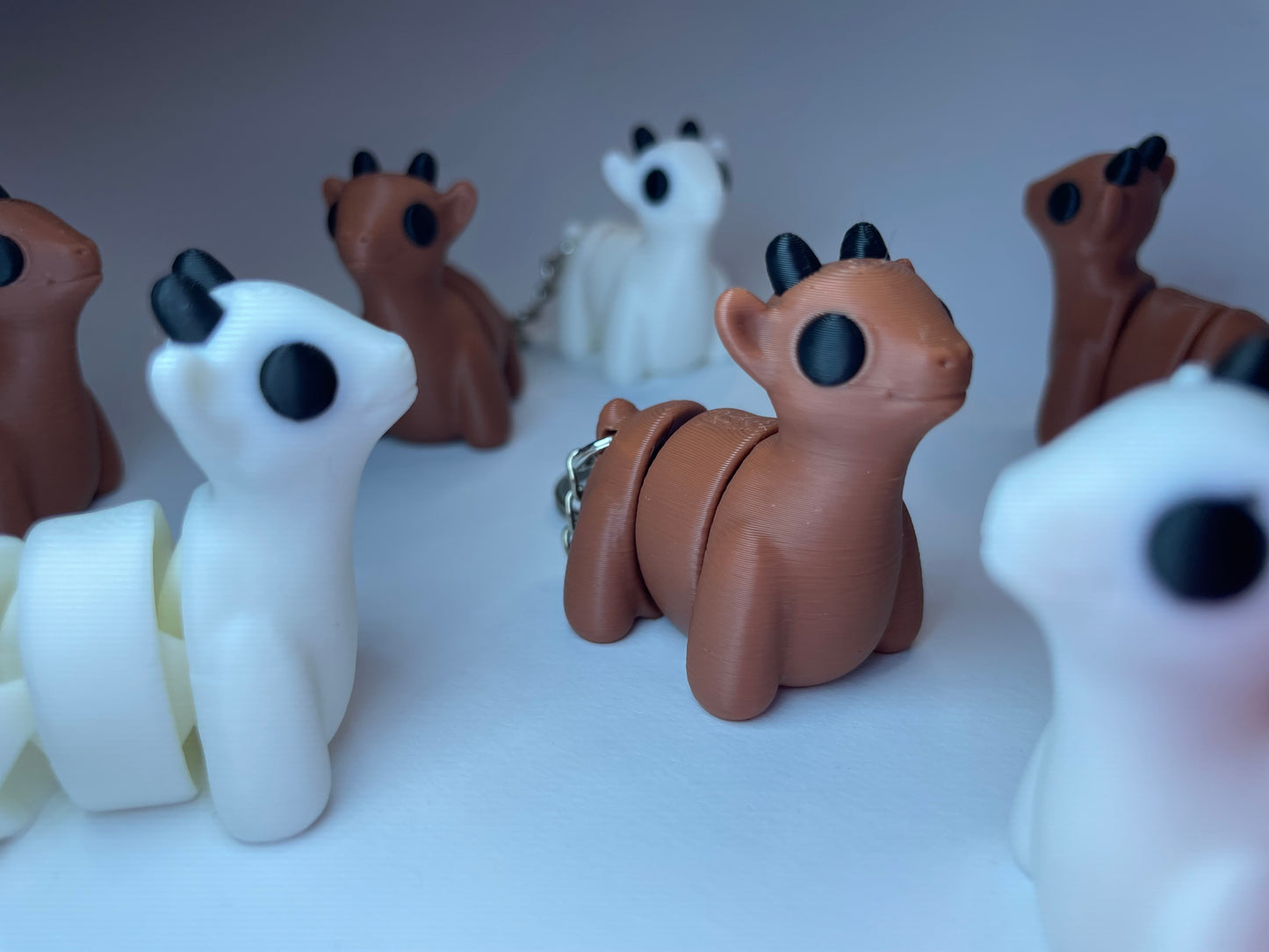 Ziegenpeter Schlüsselanhänger – Flexi-Ziege aus nachhaltigem 3D-Druck, Geschenkidee für Tierfreunde.